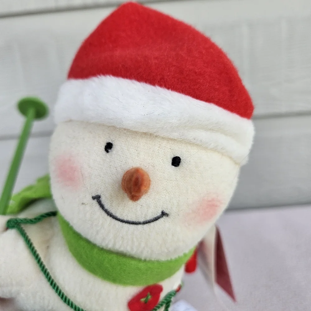 Hallmark Jingle Pals Swooshin Duo 2012 Animated Christmas Skiing Snowman WORKS